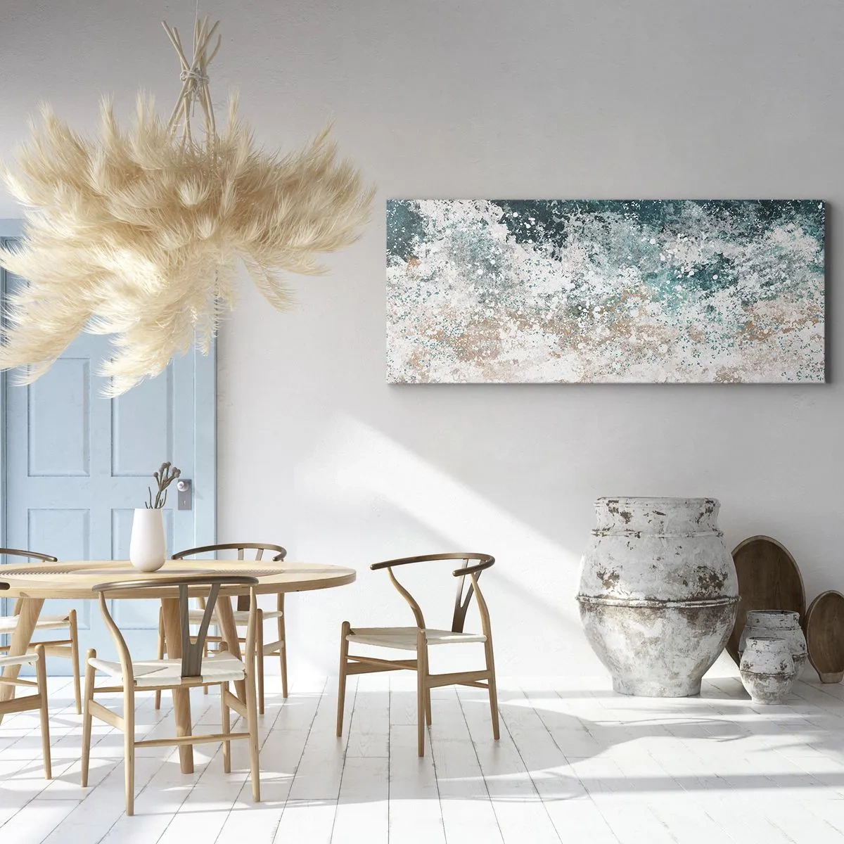 Lærredstryk - Billede på lærred - Historier fra havet - 100x40 cm