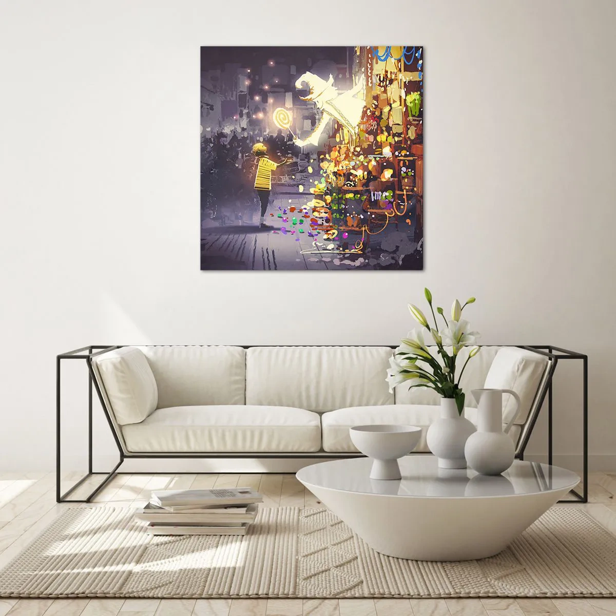 Billede på glas - Hekseri eksisterer - 70x70 cm