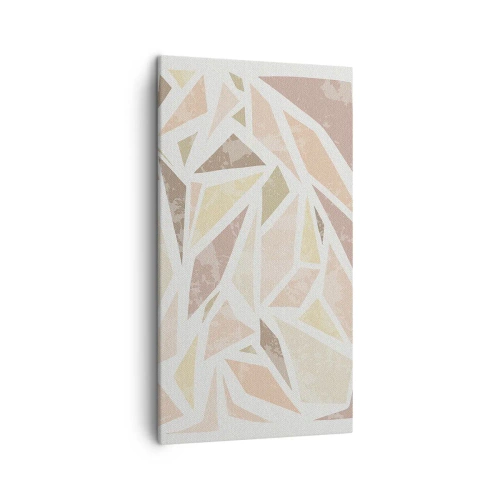Lærredstryk - Billede på lærred - Komposition af farvet glas - 45x80 cm