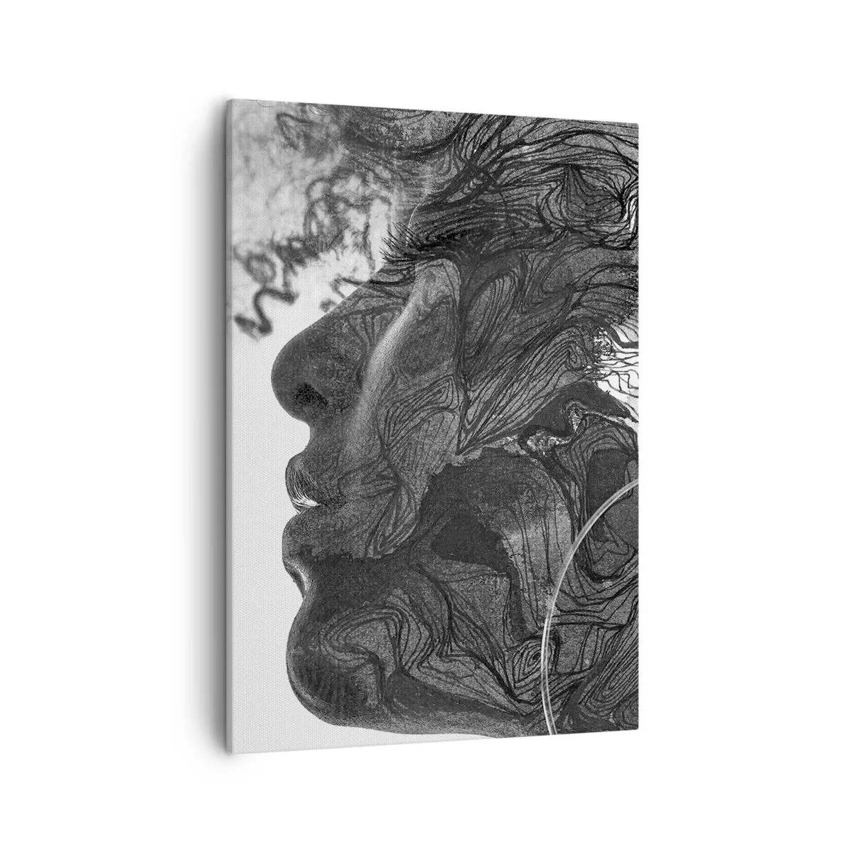 Lærredstryk - Billede på lærred - Forviklet i drømme - 50x70 cm