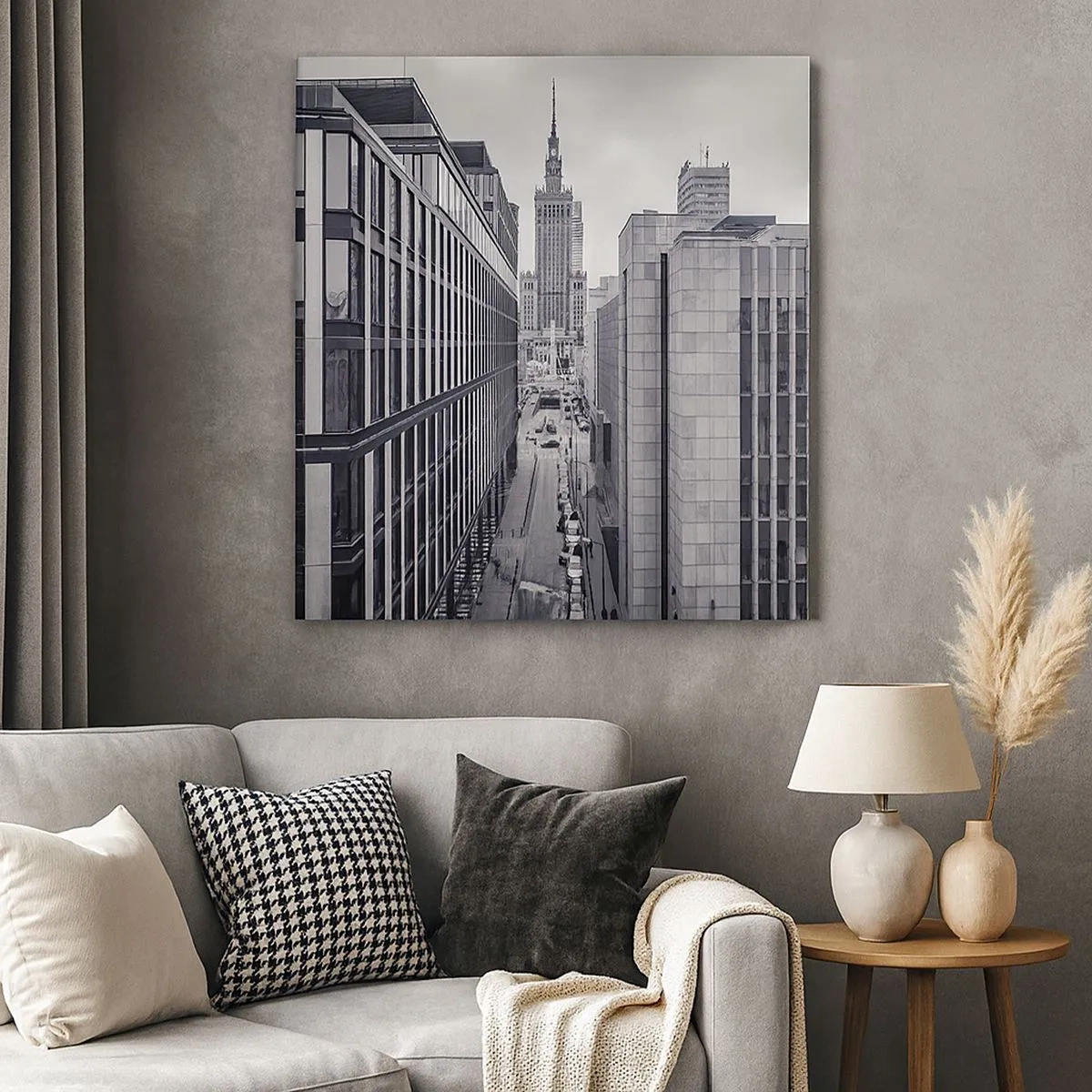 Lærredstryk - Billede på lærred - Warszawa dalen - 30x30 cm