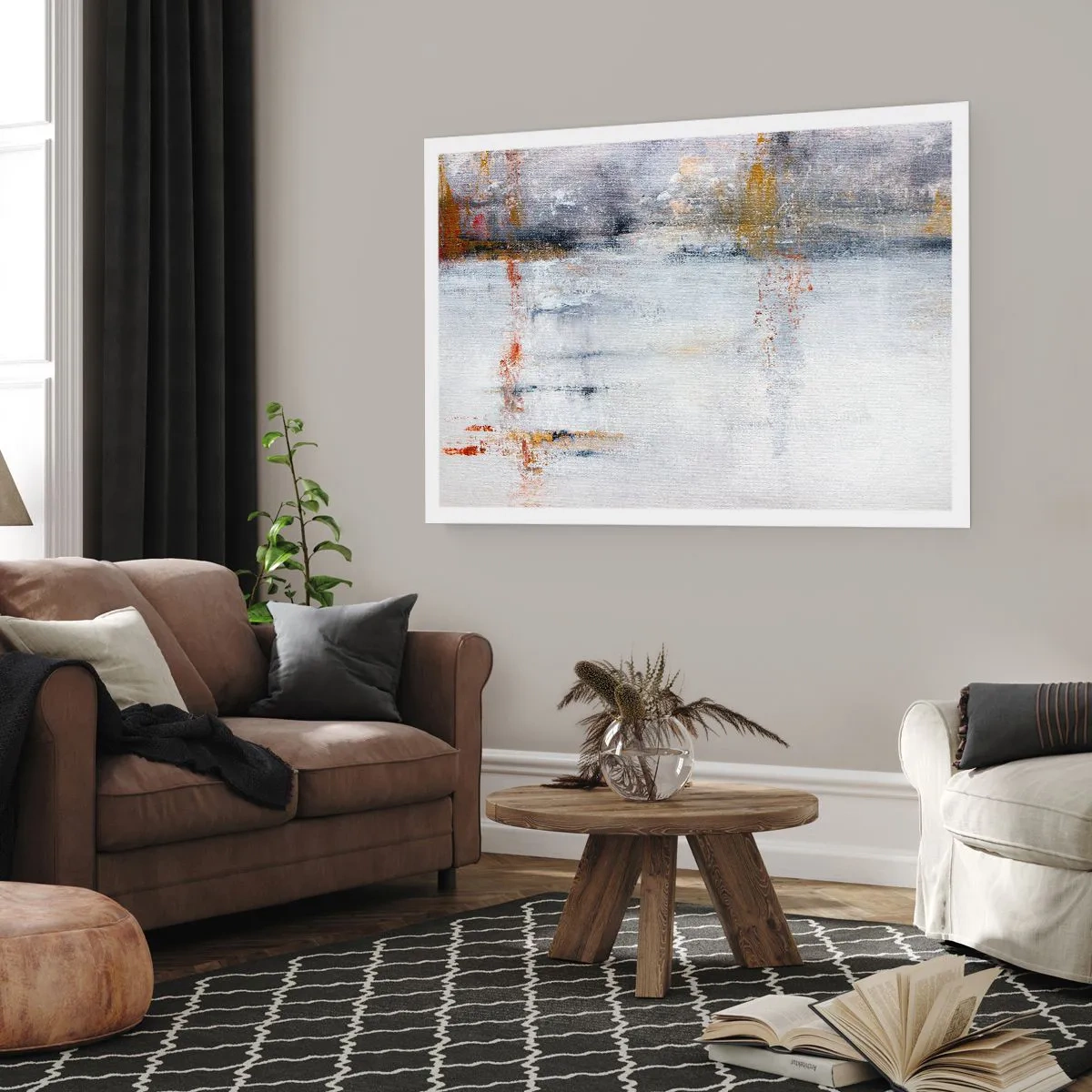 Plakat - Bag lufttæppet - 50x40 cm