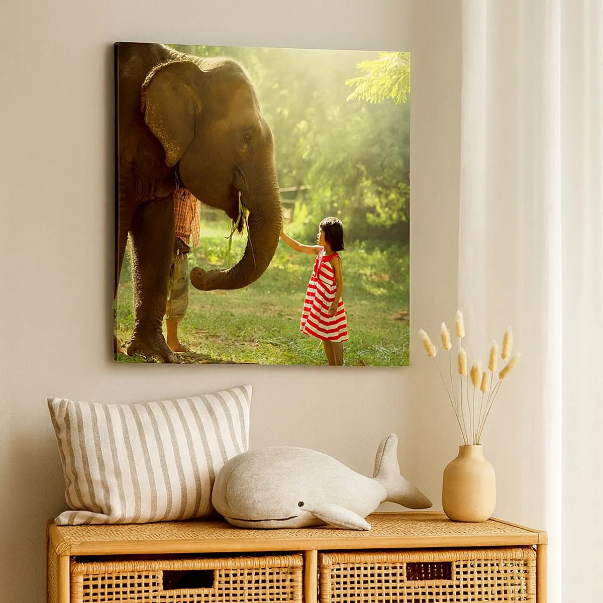 Lærredstryk - Billede på lærred - Venskabets kraft - 30x30 cm