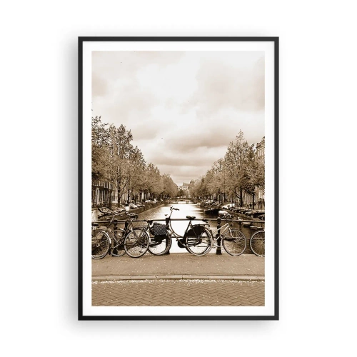 Plakat i sort ramme - Hollandsk atmosfære - 70x100 cm