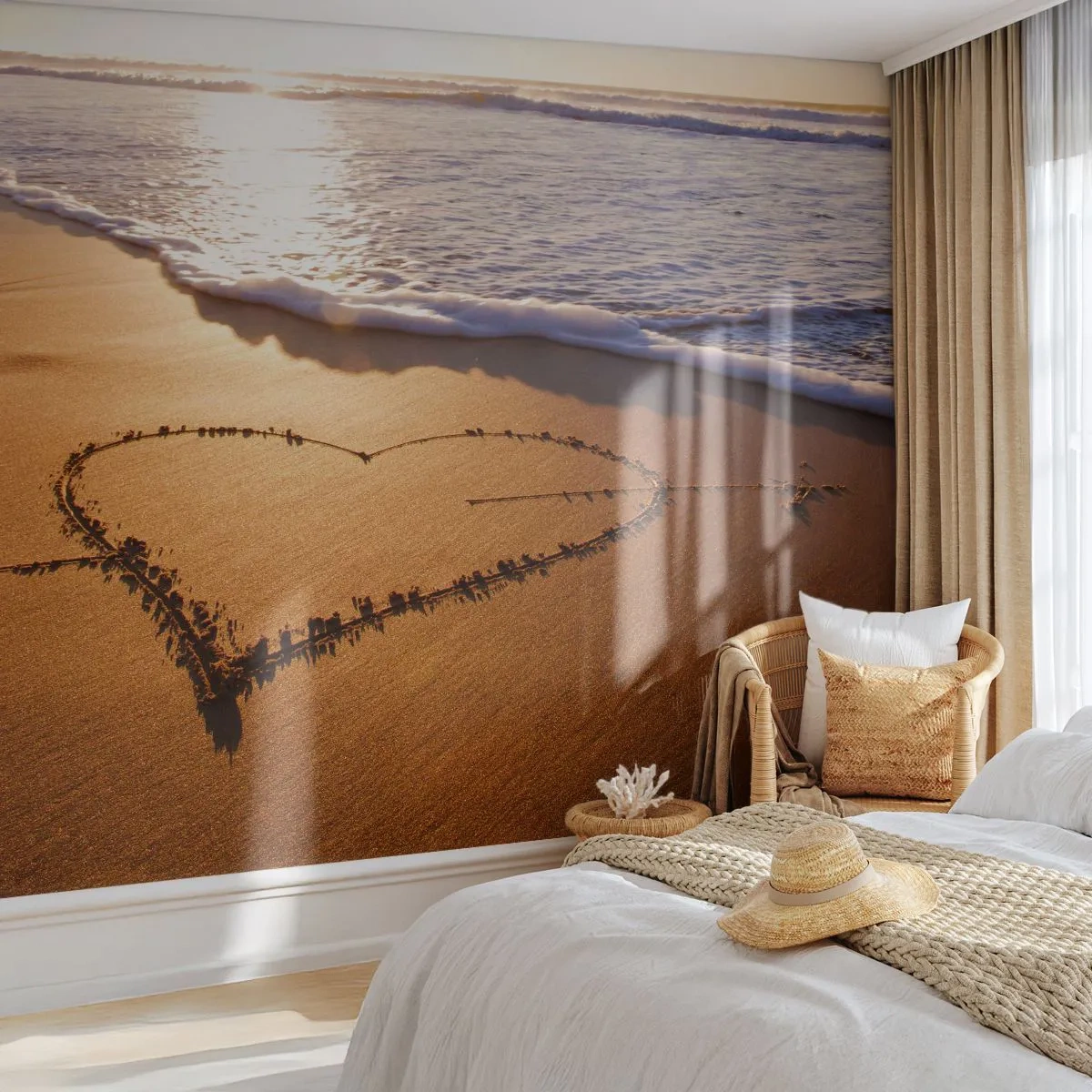 Fototapet Standard Eco - Ferie tilståelse - Landskab, Strand, Hav - 400x280 cm