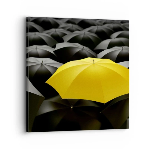 Lærredstryk - Billede på lærred - Farvel til tristhed - 30x30 cm