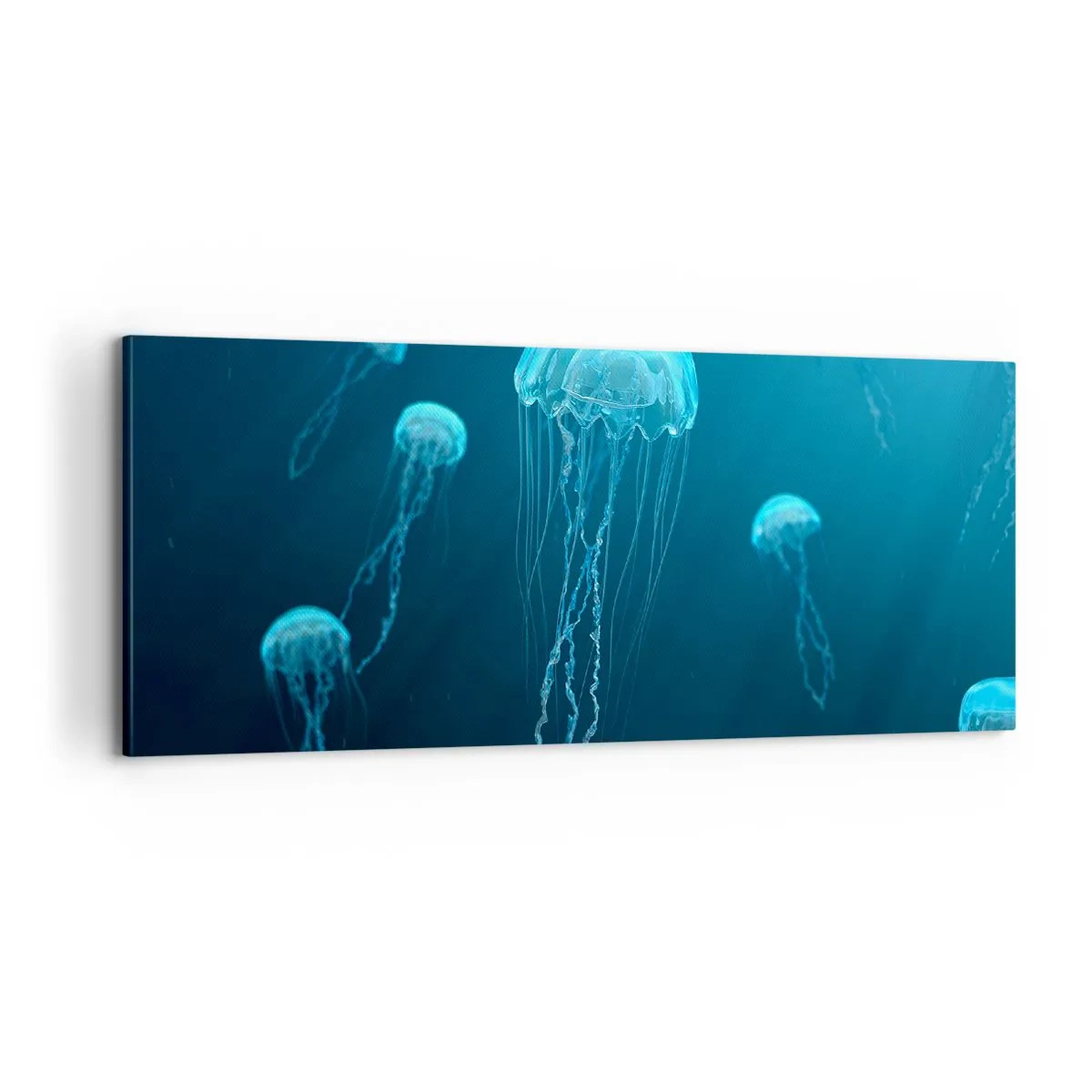 Lærredstryk - Billede på lærred - Havets dans - 100x40 cm