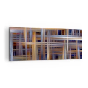 Lærredstryk - Billede på lærred - Vævet af lys - 100x40 cm