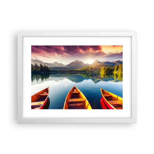 Plakat i hvid ramme - Intet imod naturen - 40x30 cm