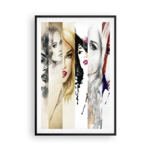 Plakat i sort ramme - Og det er altid DIG - 61x91 cm