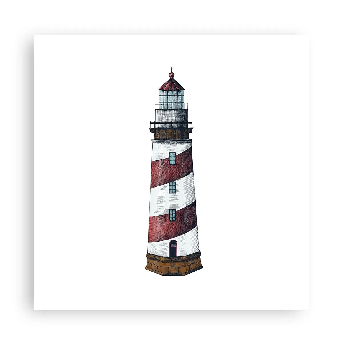 Plakat - Altid på vagt - 60x60 cm
