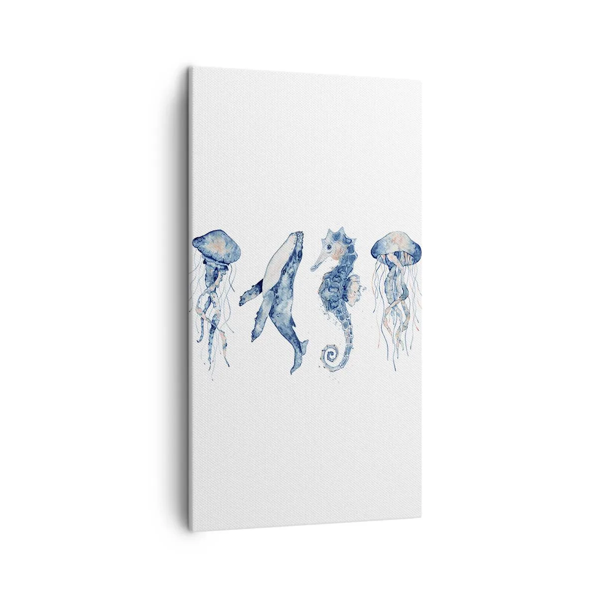 Lærredstryk - Billede på lærred - Havets vidundere - 45x80 cm
