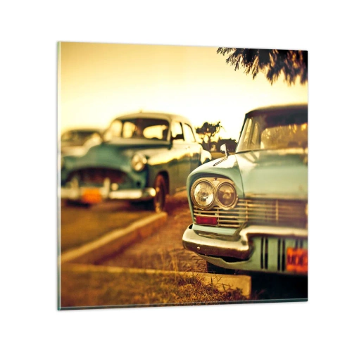 Billede på glas - Vi må vente og se - 70x70 cm