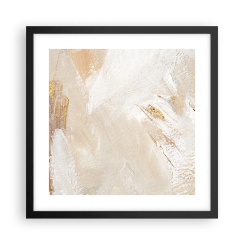 Plakat i sort ramme - Pastelkomposition - 40x40 cm