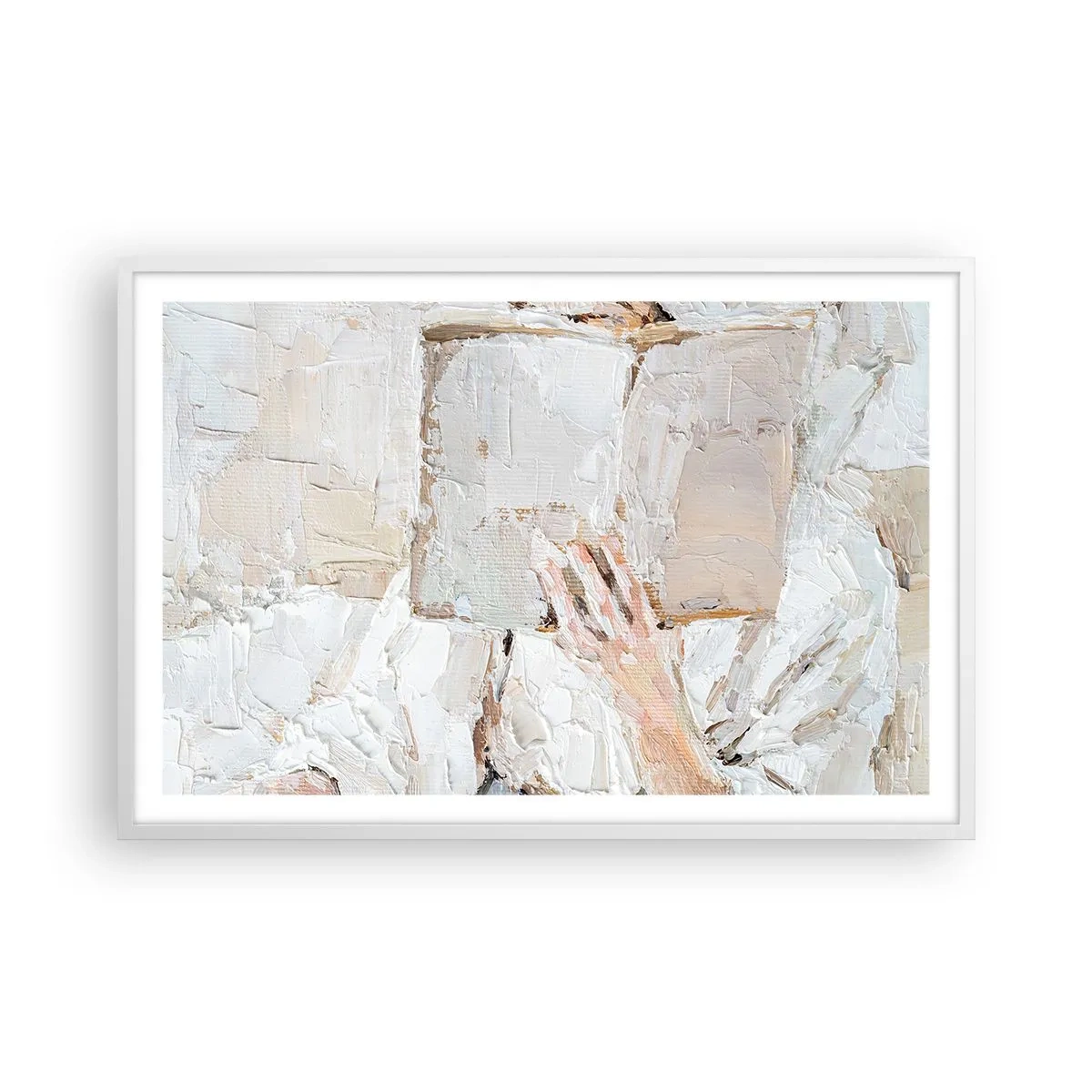 Plakat i hvid ramme - I en anden verden - 91x61 cm