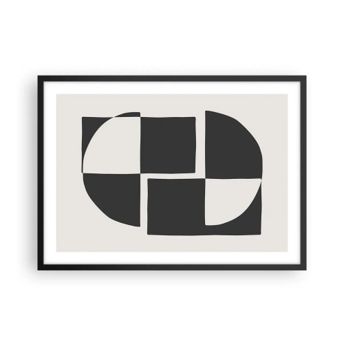 Plakat i sort ramme - Antitese - syntese - 70x50 cm
