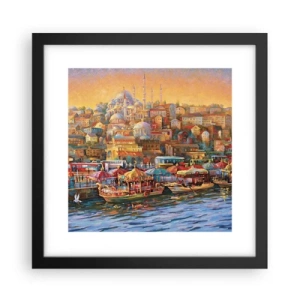 Plakat i sort ramme - En historie fra Istanbul - 30x30 cm
