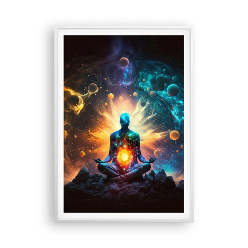 Plakat i hvid ramme - Kosmisk ro - 70x100 cm