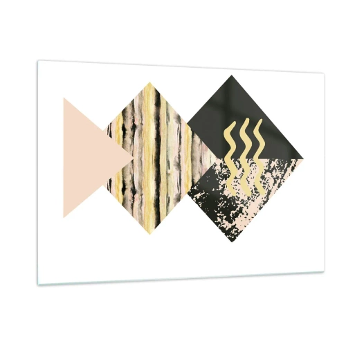 Billede på glas - Ikke så simpelt - 120x80 cm