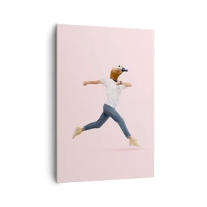 Lærredstryk - Billede på lærred - En knivspids absurditet - 70x100 cm