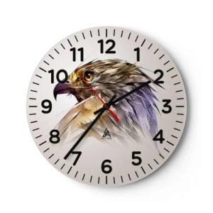 Vægur, Uret - Portræt af en kriger - 40x40 cm