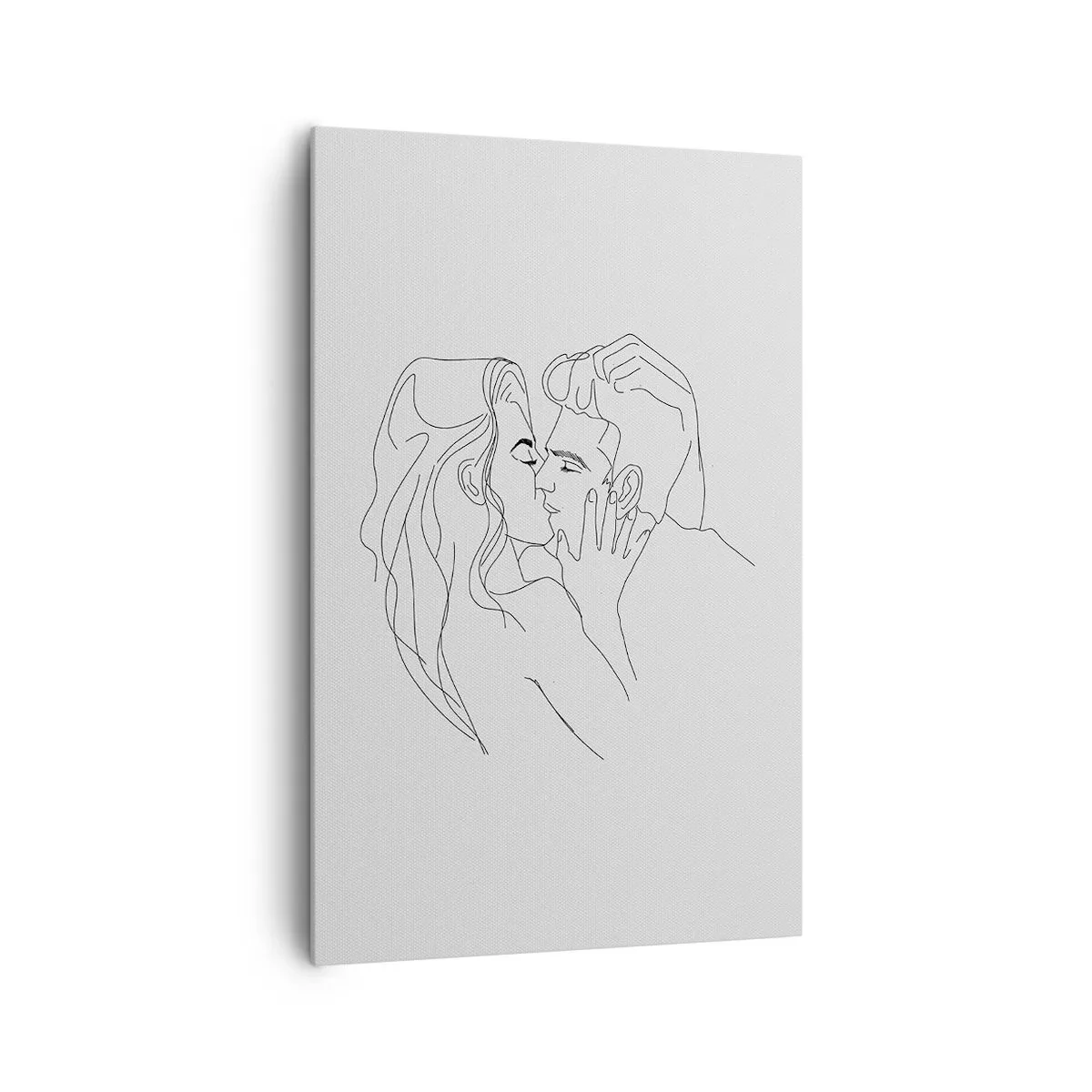 Lærredstryk - Billede på lærred - I samme linje - 80x120 cm