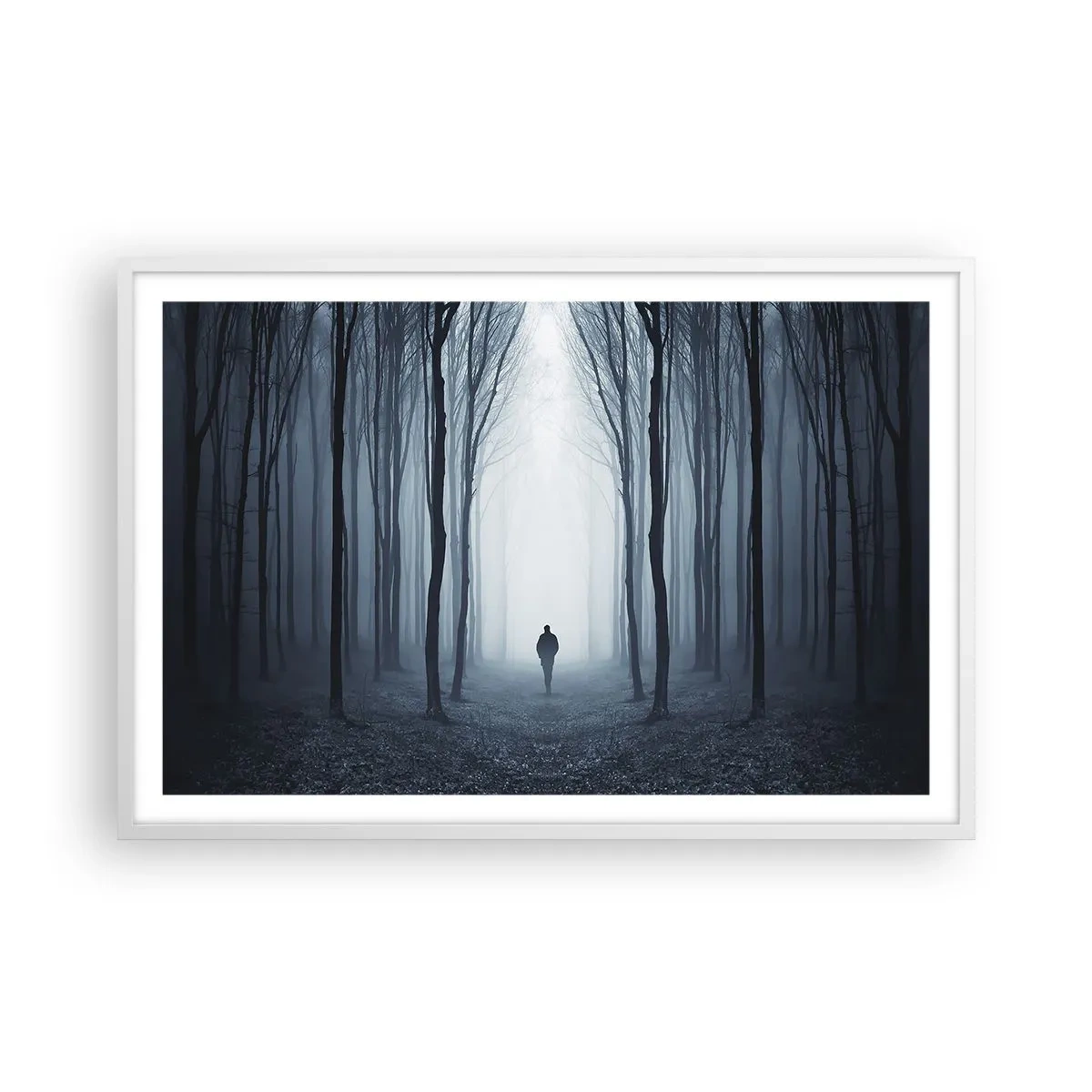 Plakat i hvid ramme - Og alt sammen ganske enkelt - 91x61 cm