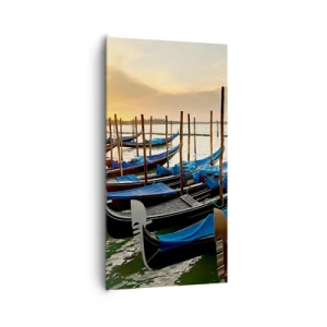 Lærredstryk - Billede på lærred - Før travlheden kommer - 65x120 cm