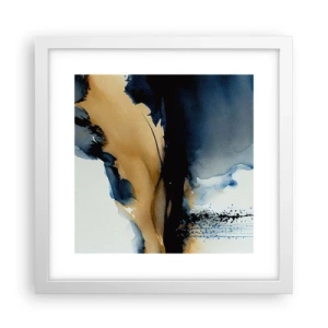 Plakat i hvid ramme - Bag sløret - 30x30 cm