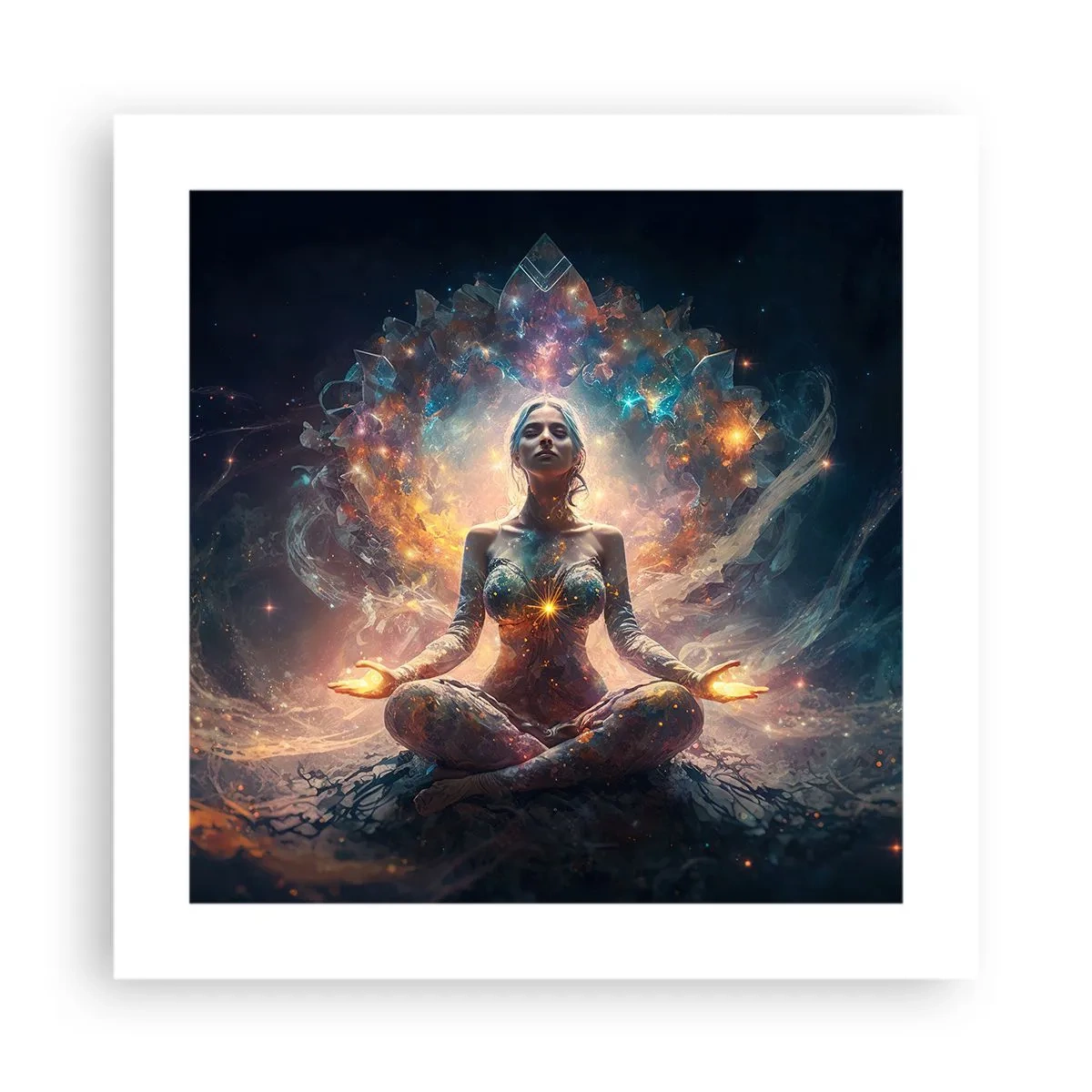 Plakat - Flow af god energi - 40x40 cm