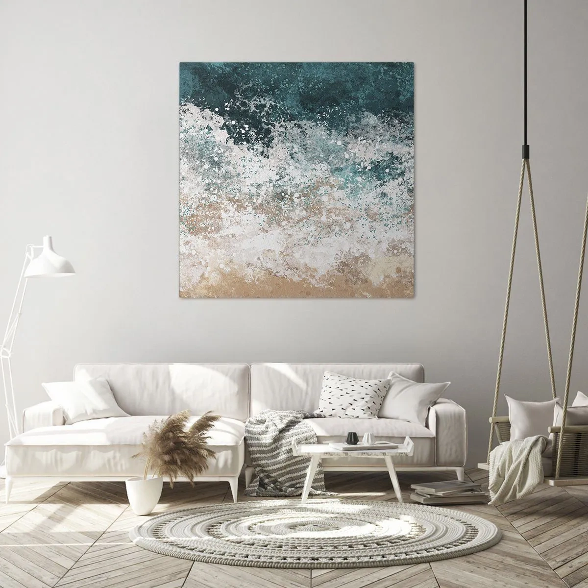 Lærredstryk - Billede på lærred - Historier fra havet - 50x50 cm