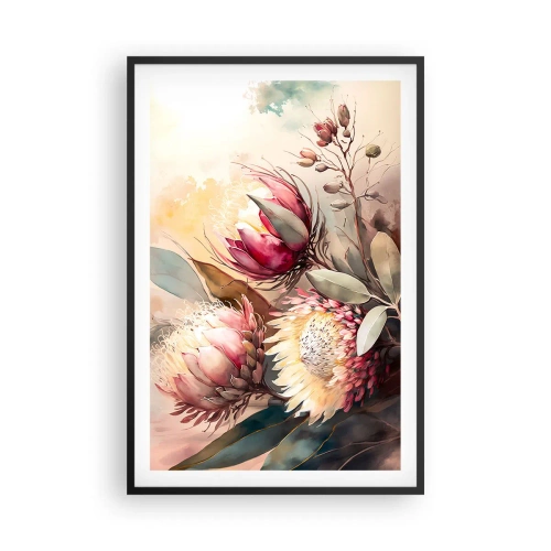 Plakat i sort ramme - I profil og en face - 61x91 cm