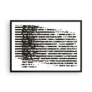 Plakat i sort ramme - Rytme og støj - 70x50 cm