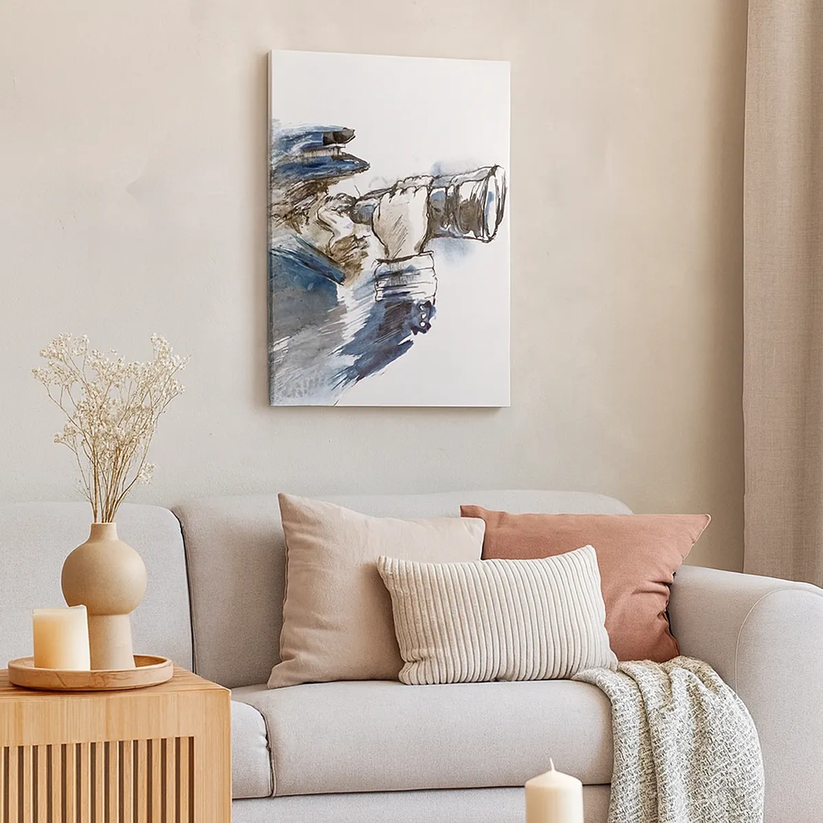 Lærredstryk - Billede på lærred - Ti på Beaufort-skalaen! - 50x70 cm