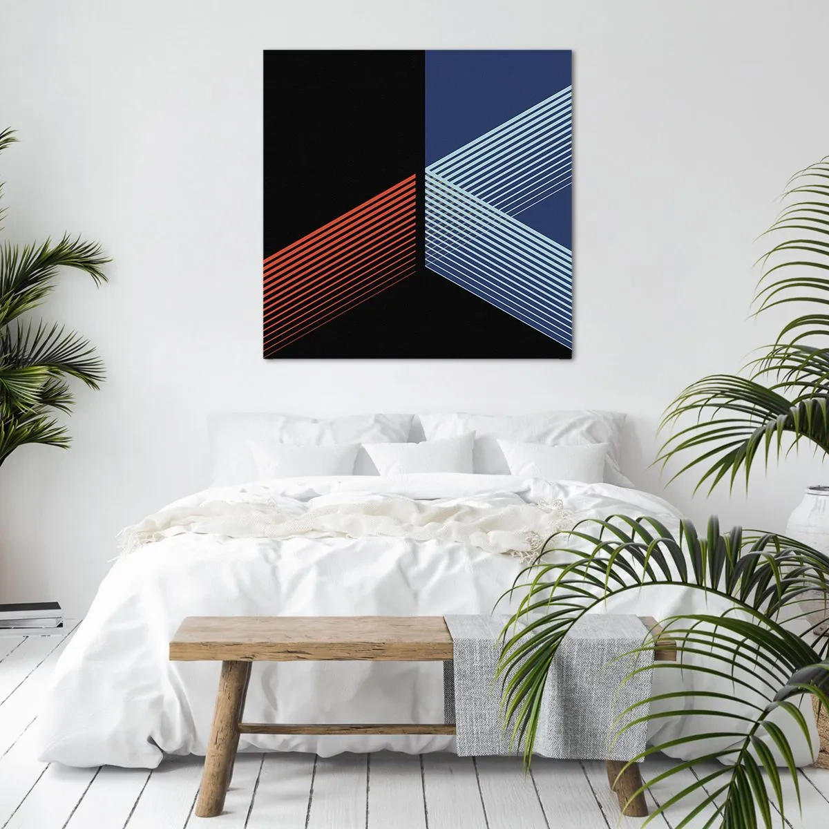 Lærredstryk - Billede på lærred - En simpel historie - 60x60 cm