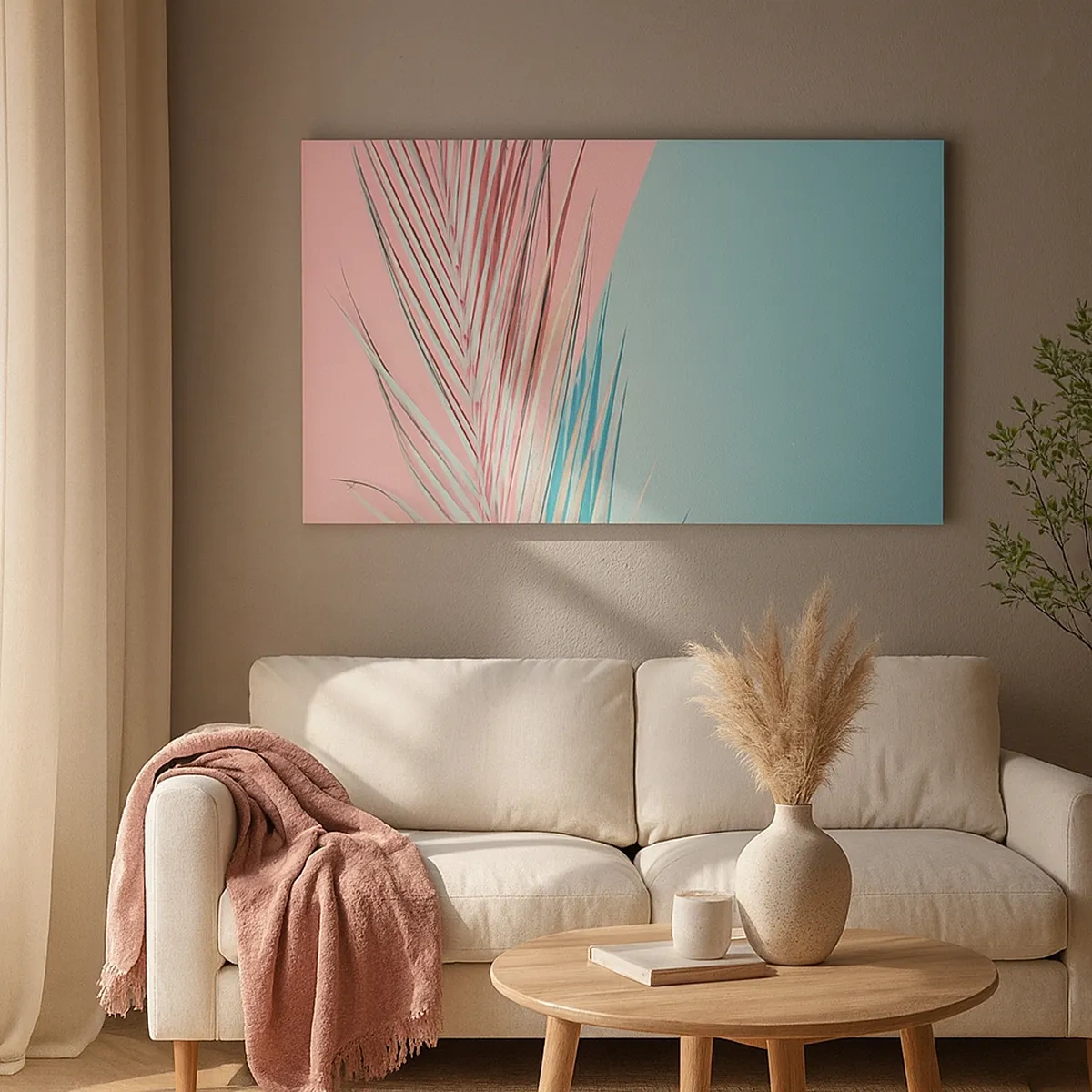 Lærredstryk - Billede på lærred - Tropisk indtryk - 30x30 cm