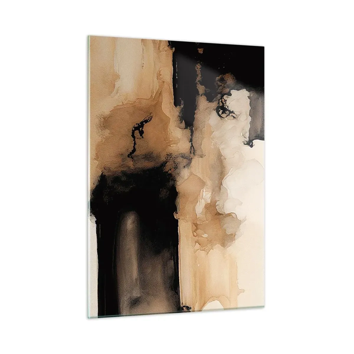 Billede på glas - En spændende abstraktion - 50x70 cm