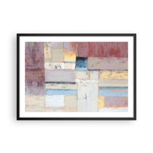 Plakat i sort ramme - Geometriens ro - 70x50 cm