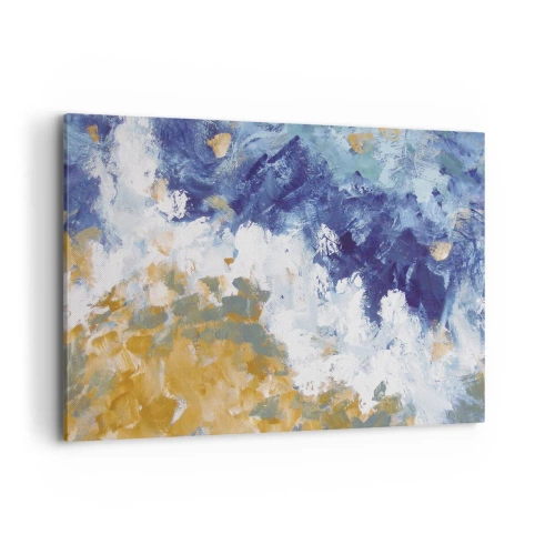 Lærredstryk - Billede på lærred - Elementernes dans - 100x70 cm