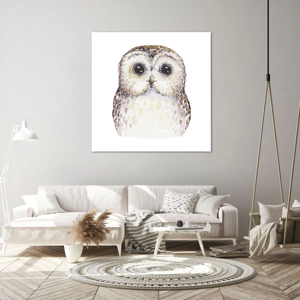 Lærredstryk - Billede på lærred - Se mig i øjnene - 60x60 cm