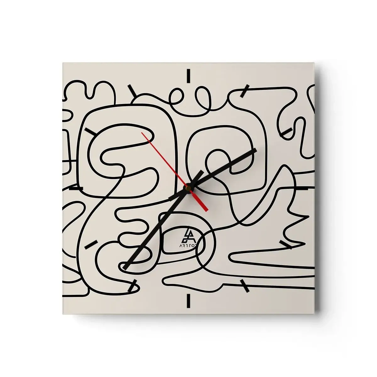 Vægur, Uret - På sporet - 30x30 cm