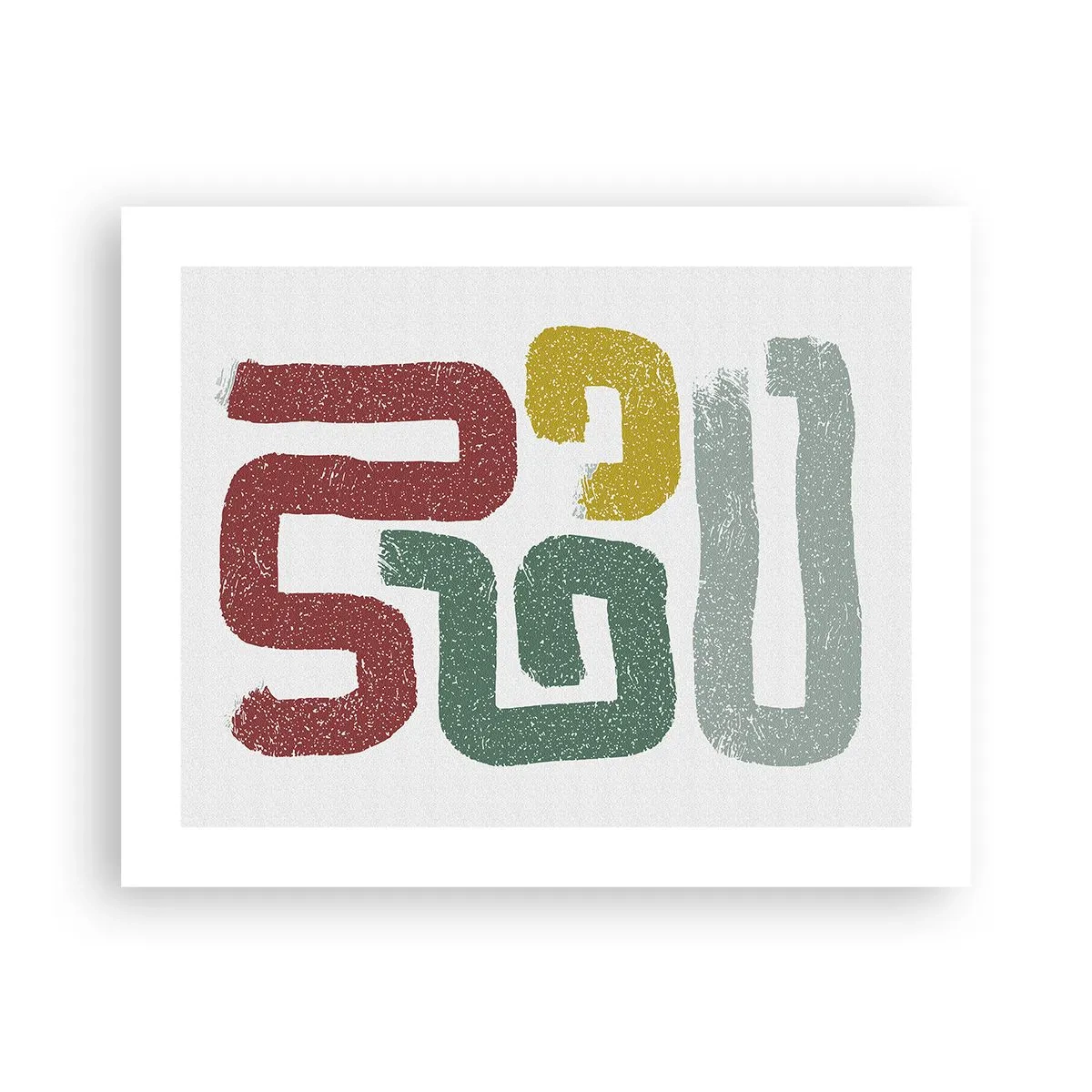 Plakat - På et ukendt sprog - 50x40 cm