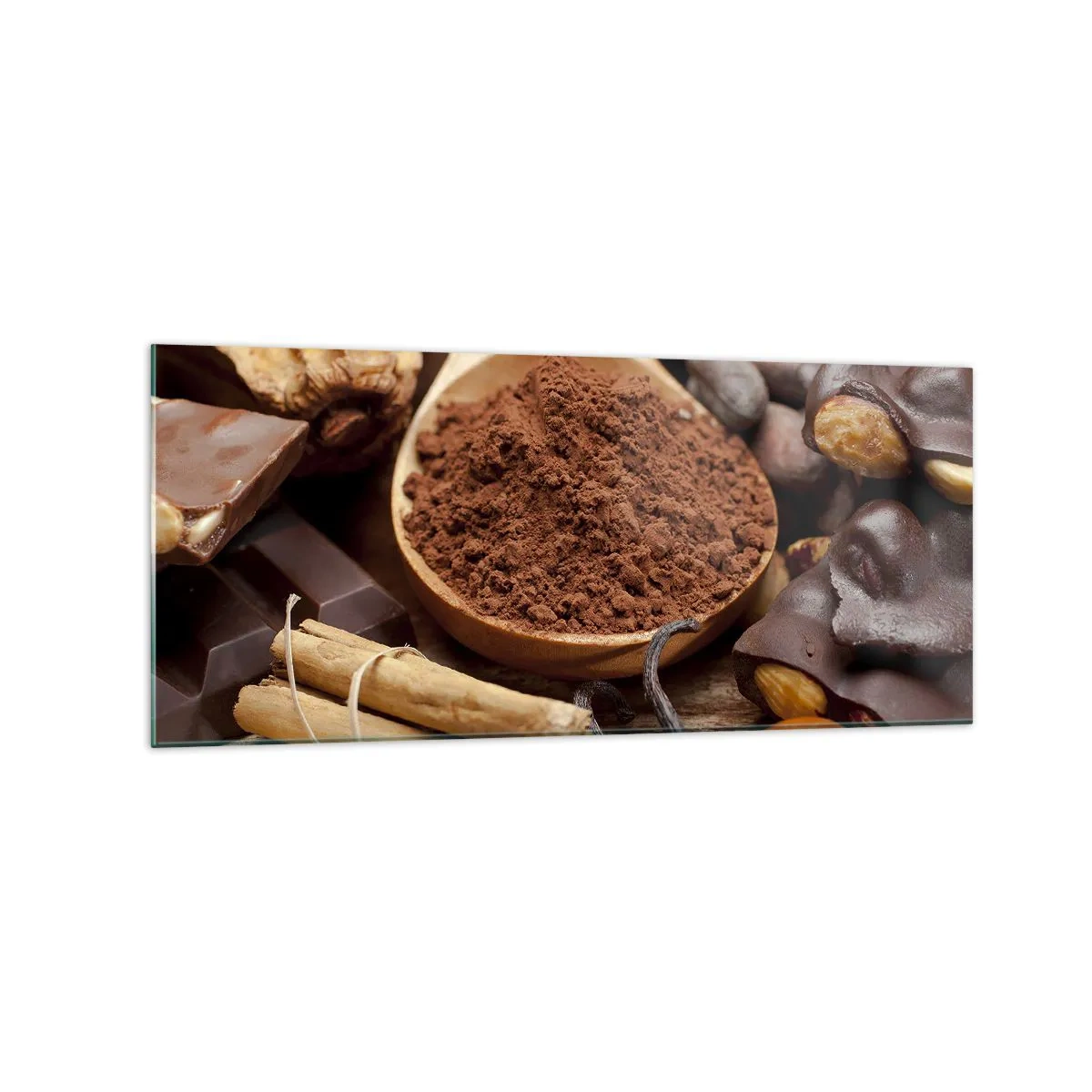 Billede på glas - Bedst mod tristhed - 120x50 cm