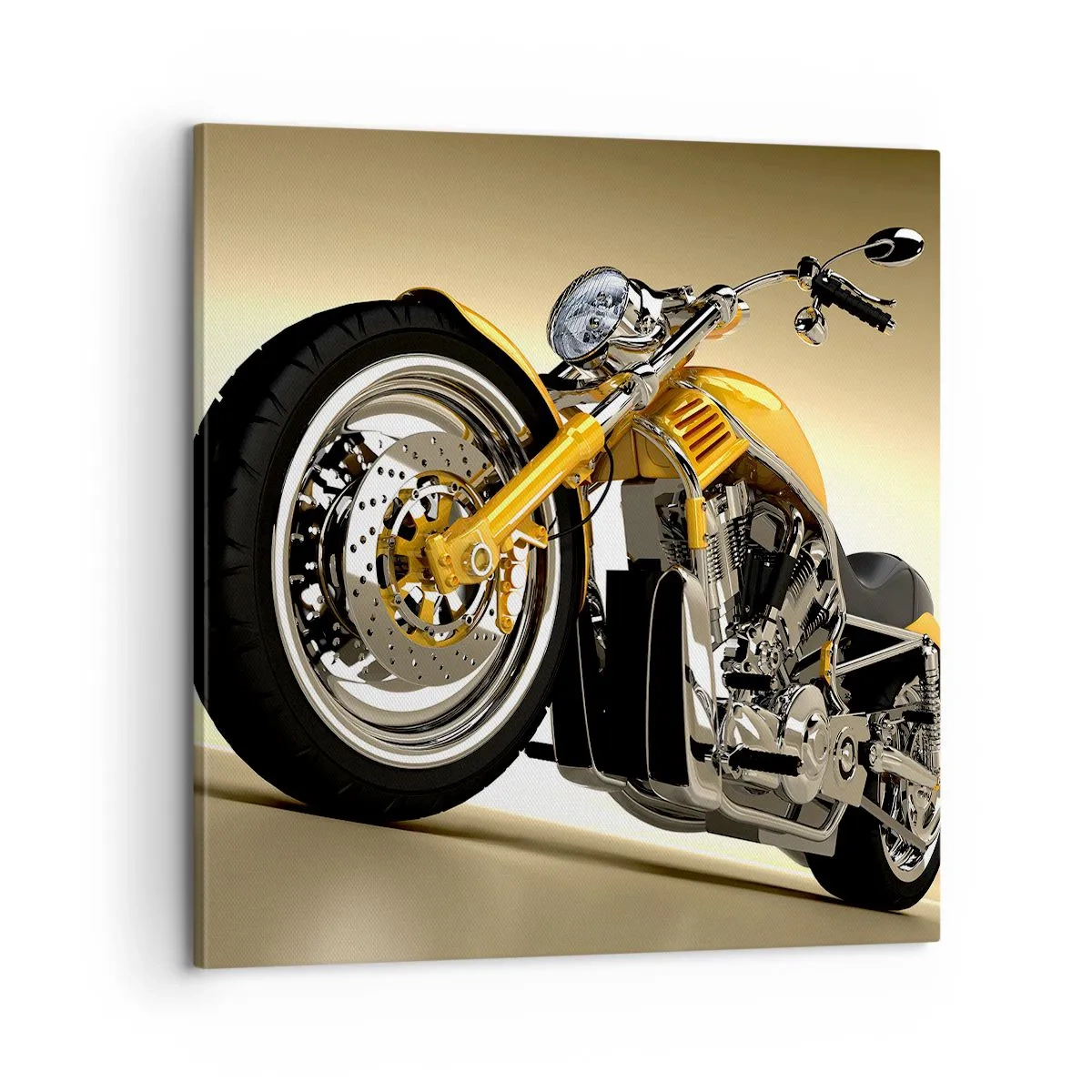 Lærredstryk - Billede på lærred - En drøm om styrke og hurtighed - 60x60 cm