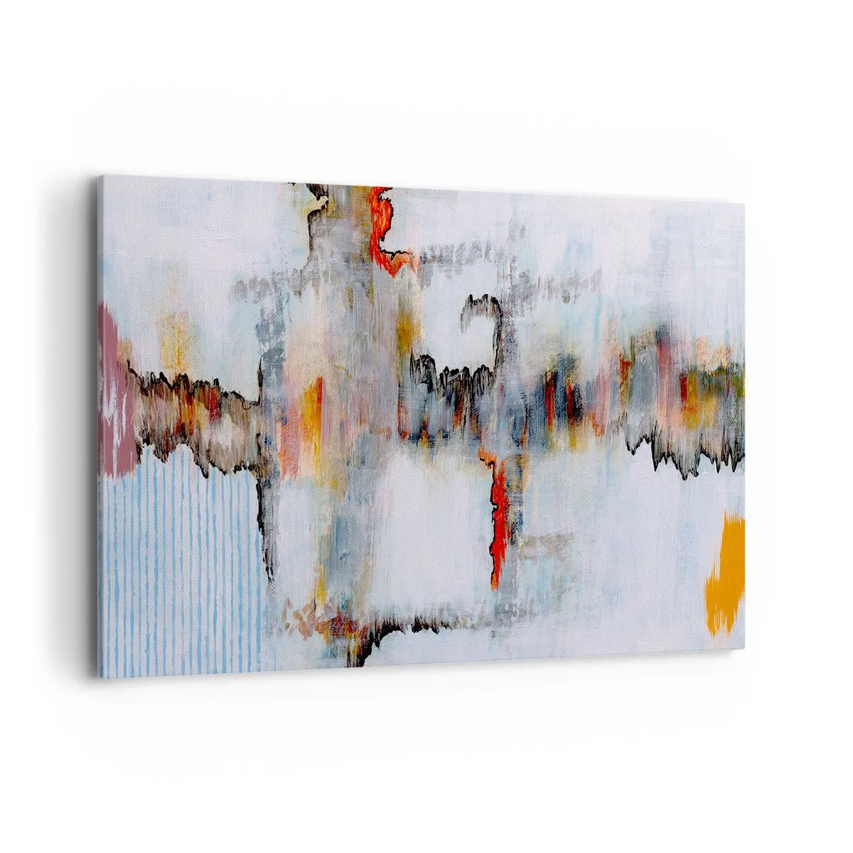 Lærredstryk - Billede på lærred - En pind på vandet - 100x70 cm
