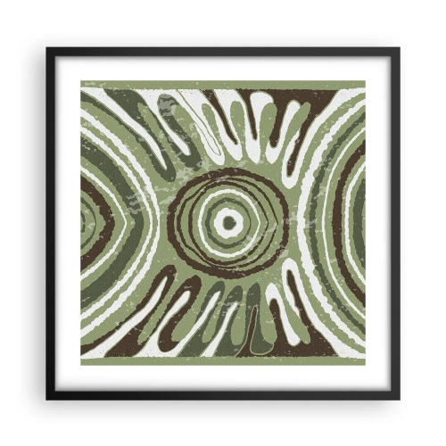 Plakat i sort ramme - Eksplosion af følelser - 50x50 cm