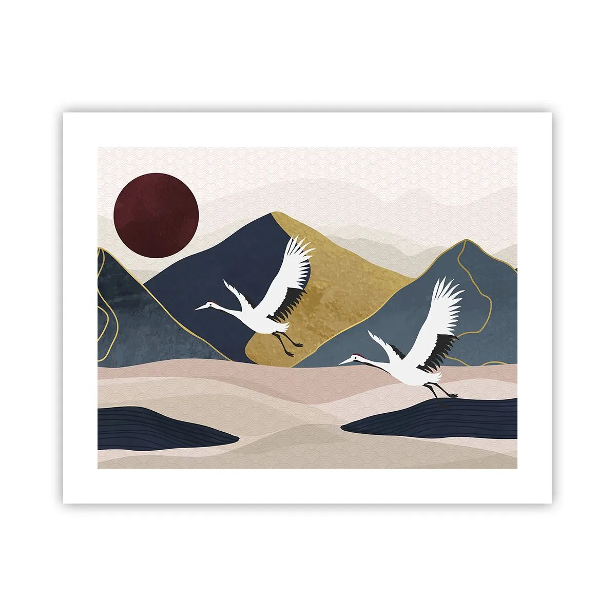 Plakat - Og dagen er igen FLØJET af sted - 50x40 cm