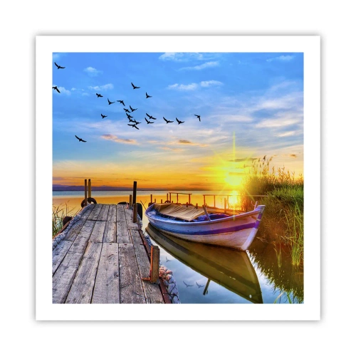 Plakat - Farvel, indtil i morgen - 60x60 cm