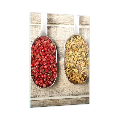 Billede på glas - Magi i køkkenet - 50x70 cm