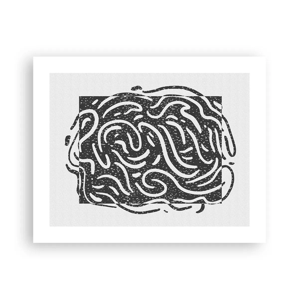 Plakat - Abstraktion: en dans af glæde - 50x40 cm